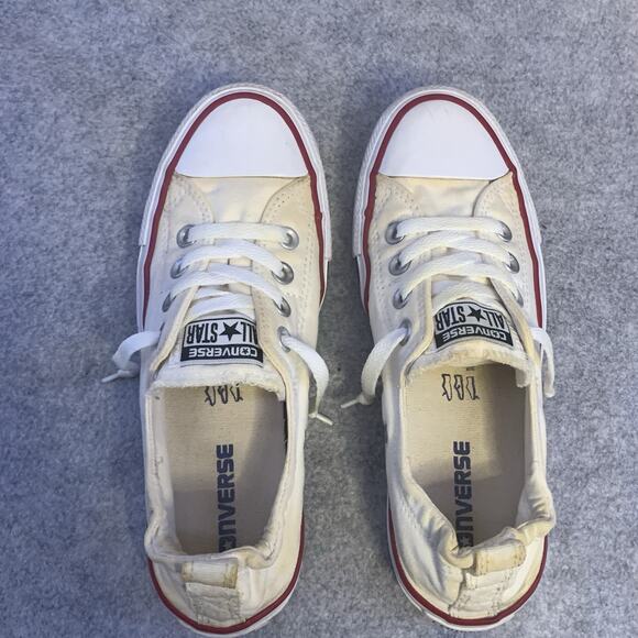 Converse Shoes Womens 7 Chuck Taylor Shoreline Casual Sneakers 537084F White - Picture 4 of 8